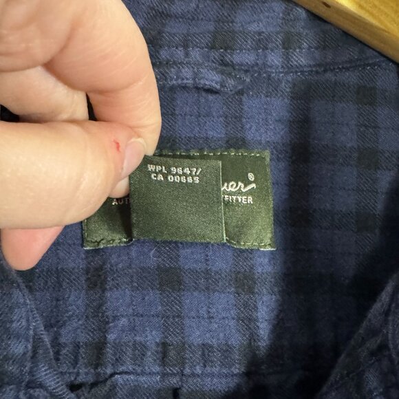 Eddie Bauer Mens Heritage Plaid Long-Sleeve Casual Button-Down Shirt Size Large - Picture 5 of 6